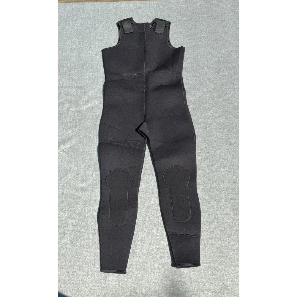 Harveys Scuba Diving Farmer John Wetsuit Men's Size XL Sleeveless Long Black 7mm